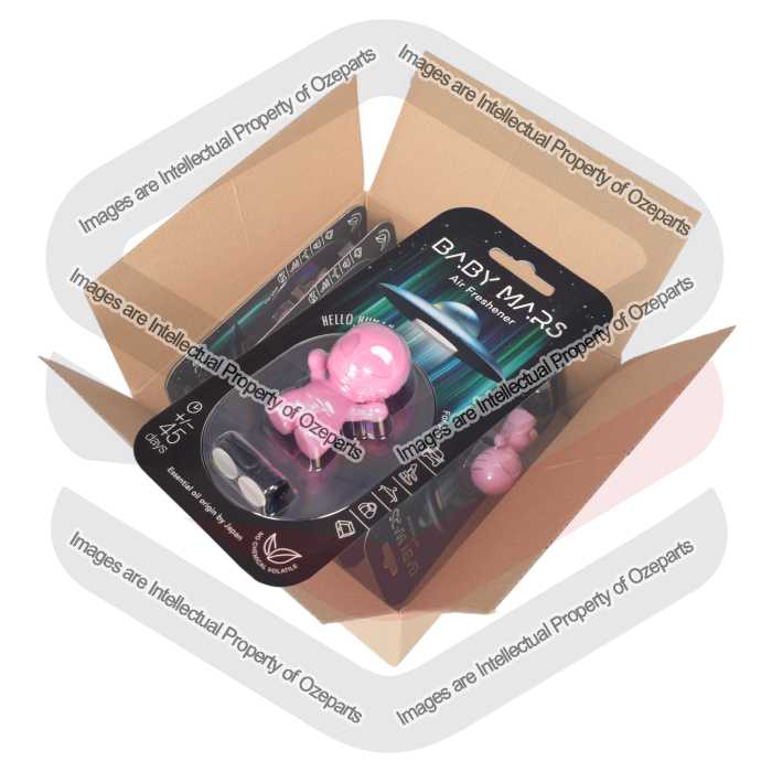 Ozeparts 6 x MARS BOY Black Opium (Pink) Air Freshener Diffuser Fragrance For Car Truck Taxi Van Home