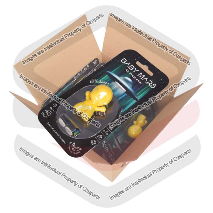 Ozeparts 6 x MARS BOY Doson (Yellow) Air Freshener Diffuser Fragrance For Car Truck Taxi Van Home