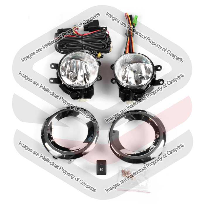 Full Set Fog Light Spot Driving Lamp For Toyota Prado 150 Series 2 13~17 KIT C