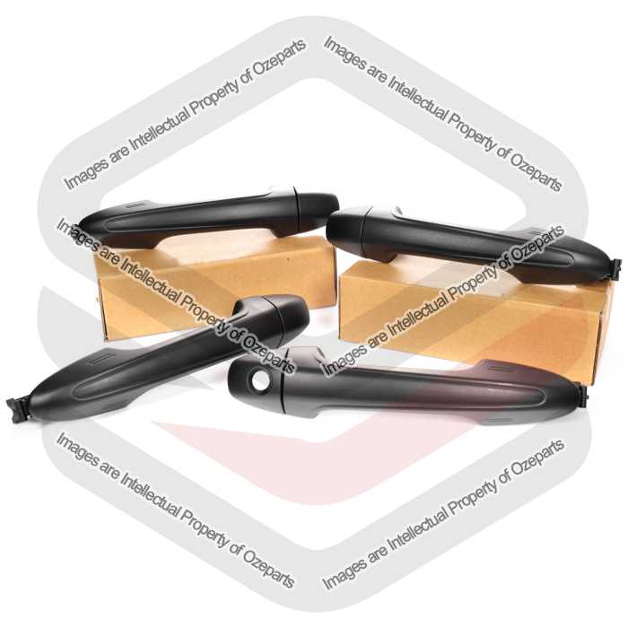 Set of 4 Pieces of Outer Door Handle (Texture) For Toyota Hilux Ute 2015~On