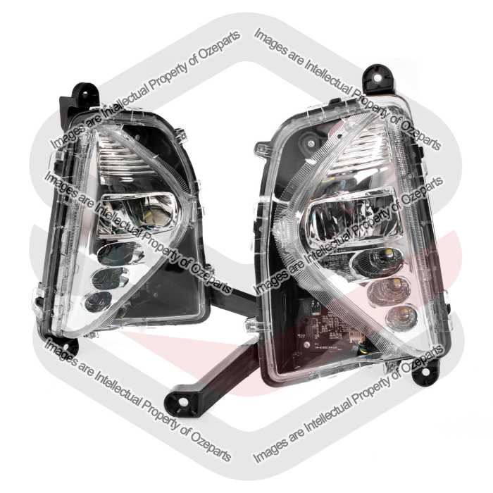 Pair LH+RH Fog Light Spot Driving Light LED DRL For Toyota Prius ZVW50 2015~2018