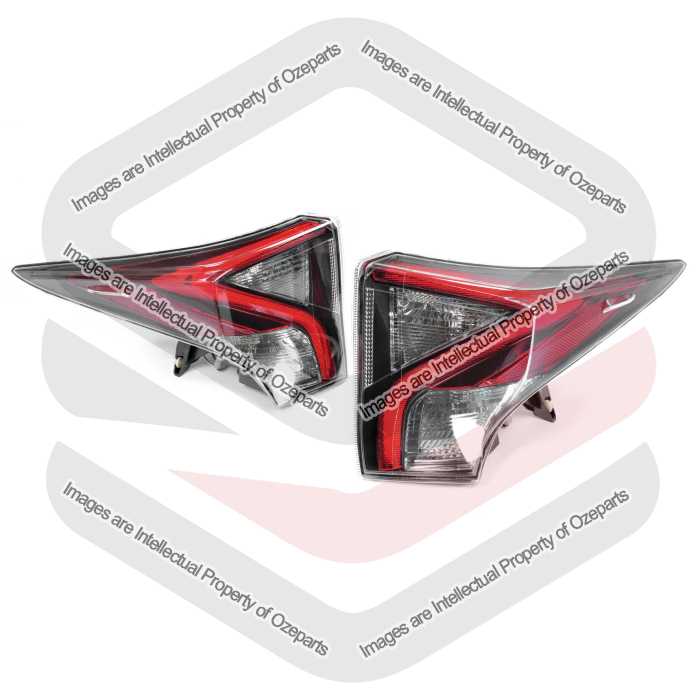 Set Pair LH+RH Upper Tail Light Rear Light LED For Toyota Prius ZVW50 2015~2018