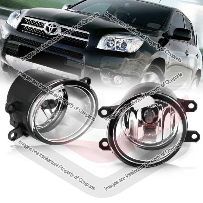 Full Set Fog Light Spot Driving Lamp KIT For Toyota RAV4 RAV 4 30 Series 05~08
