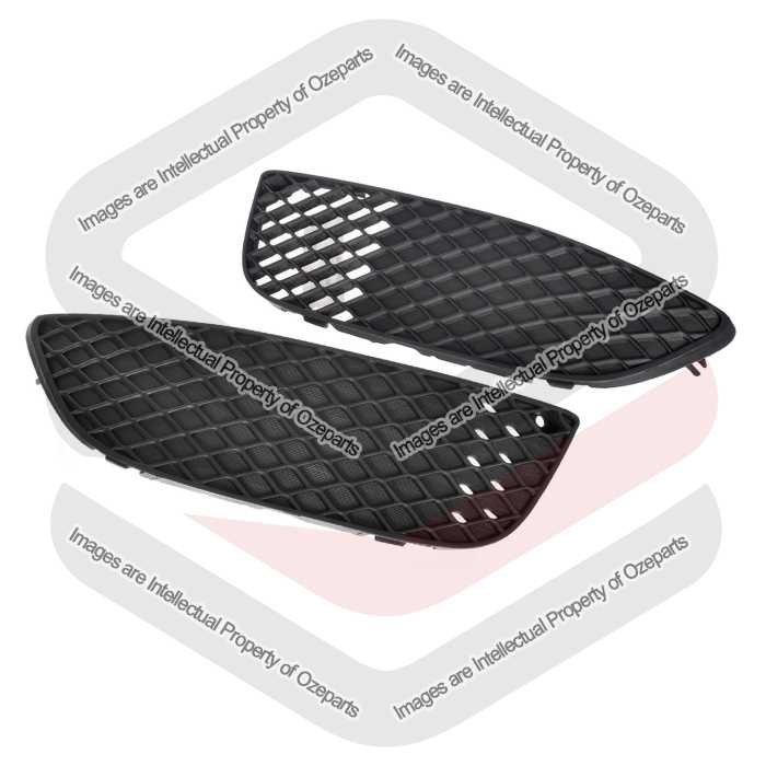 Pair LH+RH Fog Light Lamp Cover Bezel No Fog For Mitsubishi Lancer CJ 2007~2012