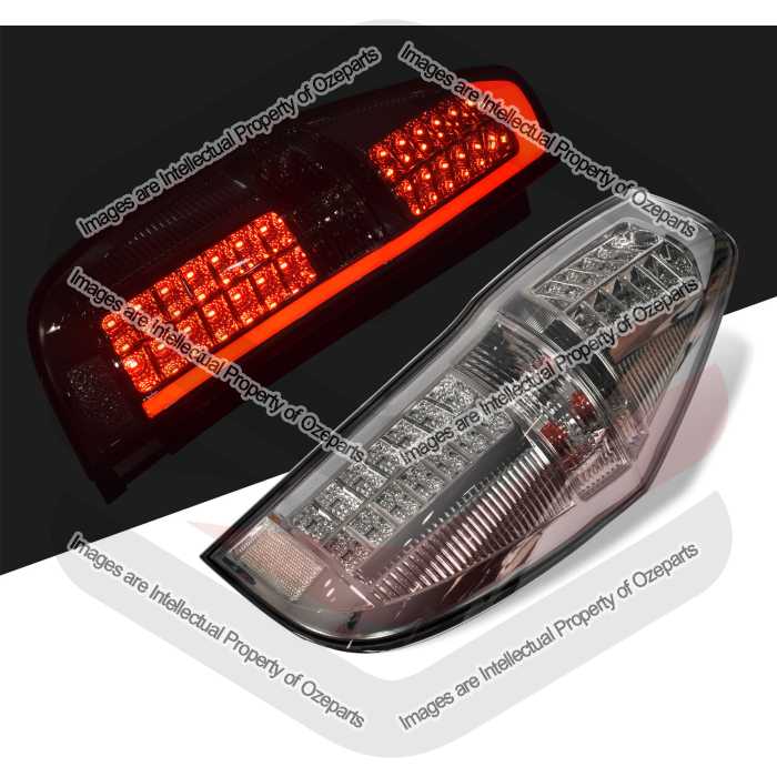 Ozeparts Fits Hyundai iLoad / iMax 2008~On Tailgate Type | Performance Tail Lights Rear Lamps (LED Smokey) | Pair of LH Left Hand + RH Right Hand