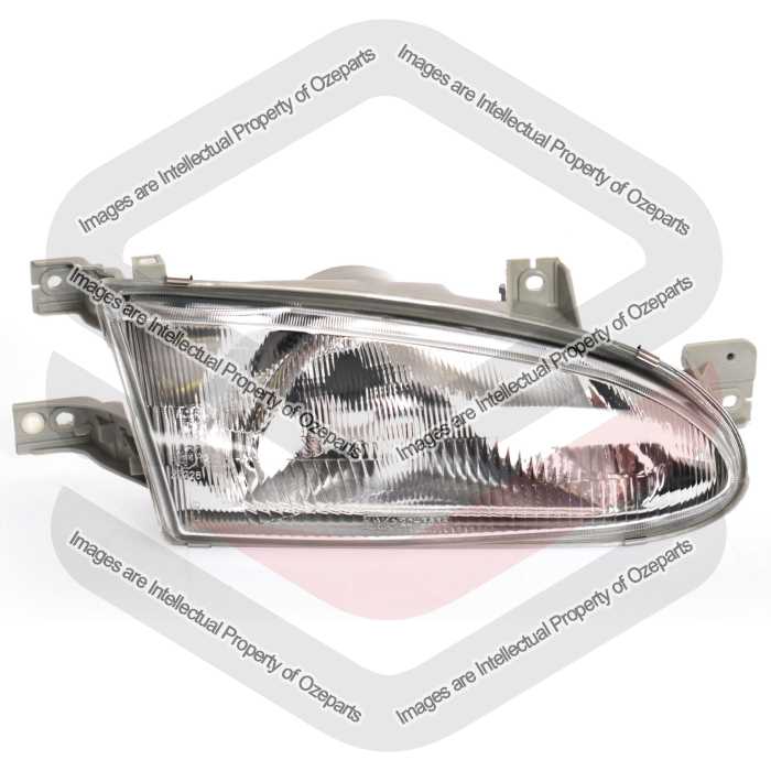 TYC Fits Hyundai Excel X3 Sedan & Hatch 1994~1997 | Headlight Head Light Front Lamp | RH RHS Right Hand (Driver Side)