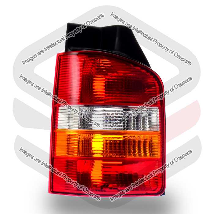 Tail Light AM (Barn Door Type) - Red / Clear / Amber