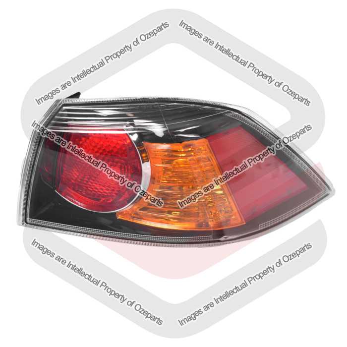 Tail Light  AM (Black) Sedan