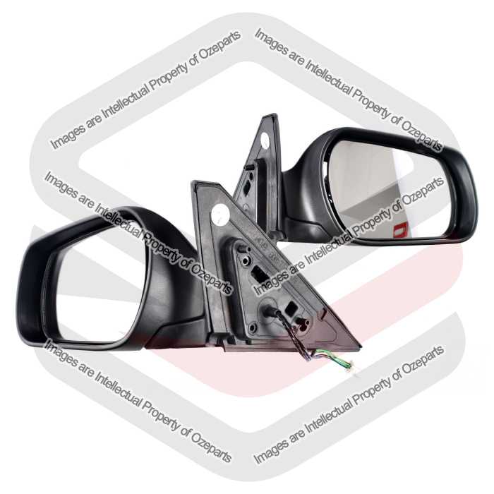 Door Mirror AM Electric (Primed Grey) - 5 Pins Heated (SET LH+RH)