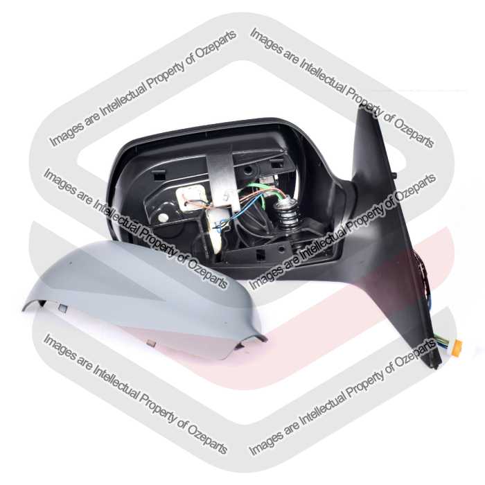 Door Mirror AM Electric (Primed Grey) - 5 Pins Heated