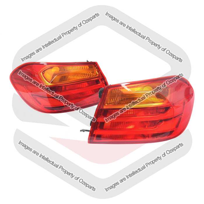 TYC Fits BMW 4 Series F32 F33 F36 F82 F83 2013~2017 4 Dr /2Dr Coupe & Convertible | Tail Light Rear Lamp LED | Pair of LH Left Hand + RH Right Hand
