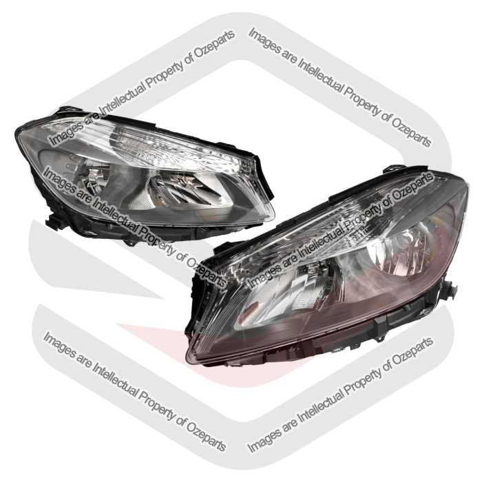 Set Pair LH+RH Head Light Lamp (Non Xenon) For Mercedes Benz A Class W176 12~18
