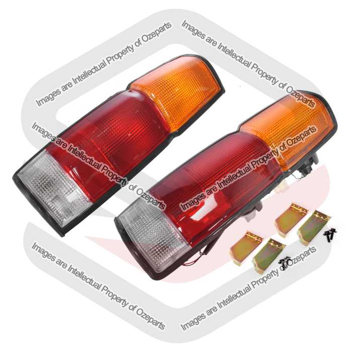 TYC Fits Nissan Navara Kingcab D21 1986~1992 | Tail Lights Rear Lamps (40cm Type) | Pair of LH LHS Left Hand (Passenger) + RH RHS Right Hand (Driver)