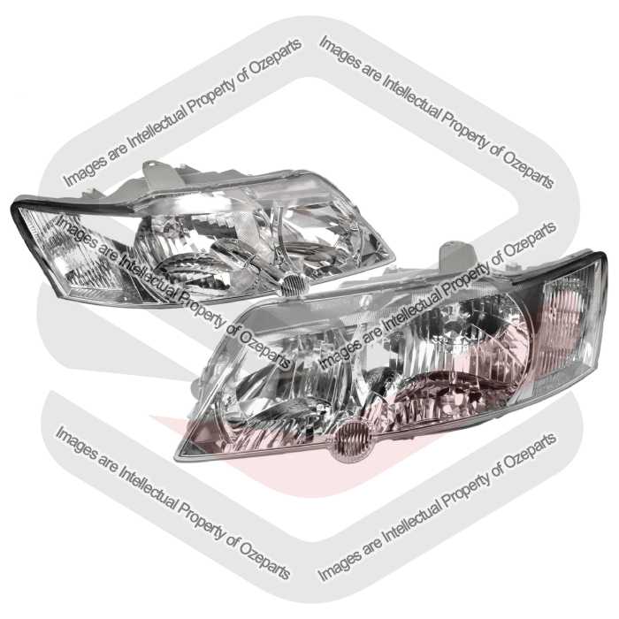 Head Light AM (Chrome) Executive S (Amber Globe Type) SET (LH+RH)