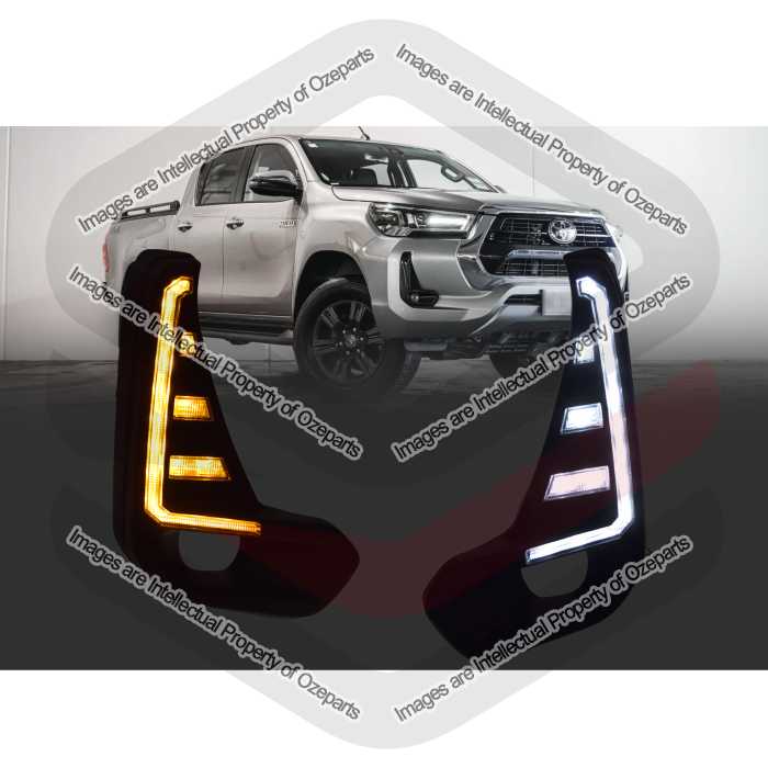Fog Lamp Bezel KIT (With LED DRL + Sequential Indicator)