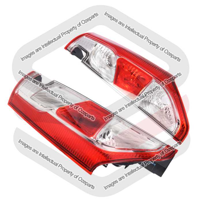 Pair LH+RH Tail Light Rear Lamp (Barn Door) For Renault Kangoo Van 2013~2022