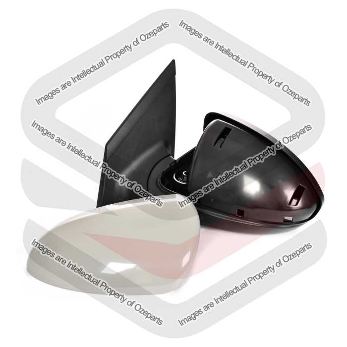 Door Mirror Assembly AM (Electric) Plastic Grey Cover