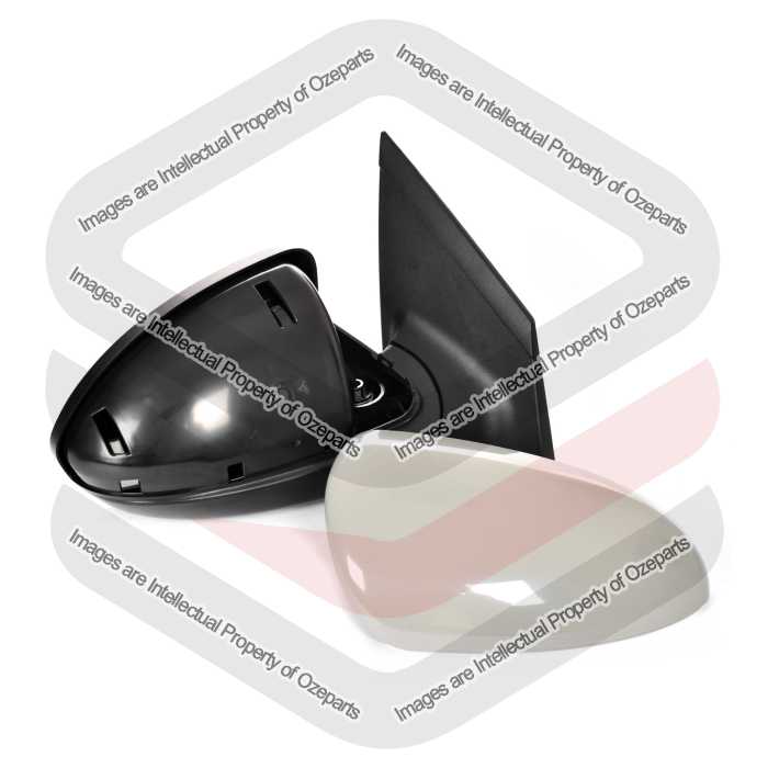 Door Mirror Assembly AM (Electric) Plastic Grey Cover