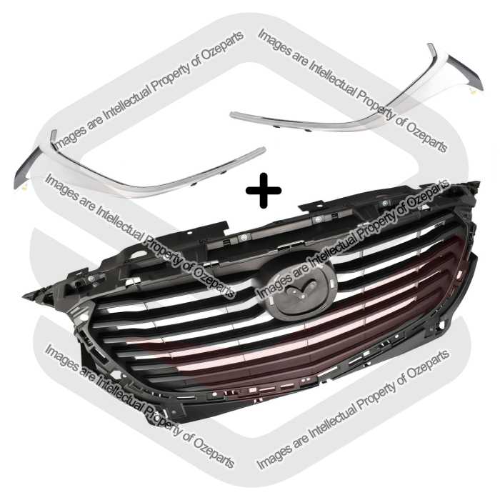 Grille + Chrome Moulds AM - No Pre Crash Function (Neo / Maxx Only) (SET of 3)