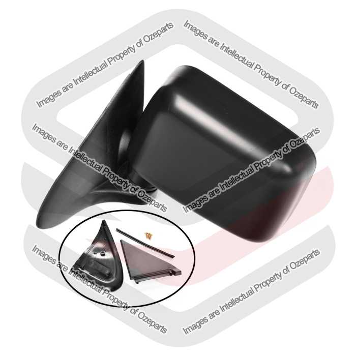 Door Mirror Manual (Black)