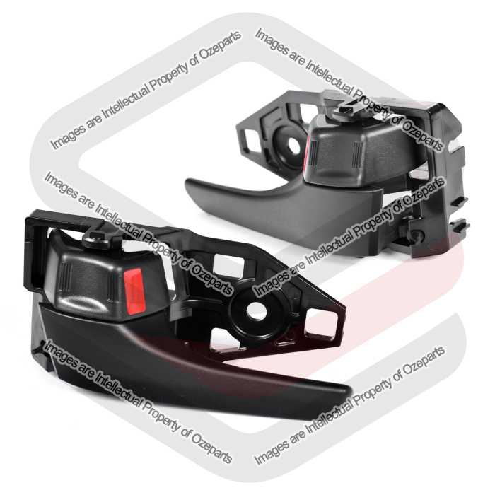 Door Handle Inner (Black)  Front = Rear (Set LH+RH)