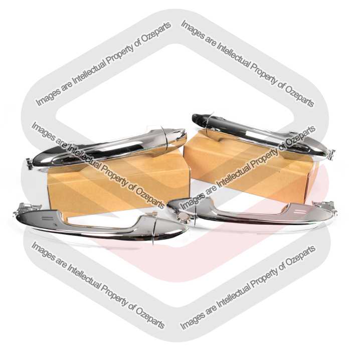 Door Handle Outer (Chrome) Front + Rear (Set of 4 Pcs)