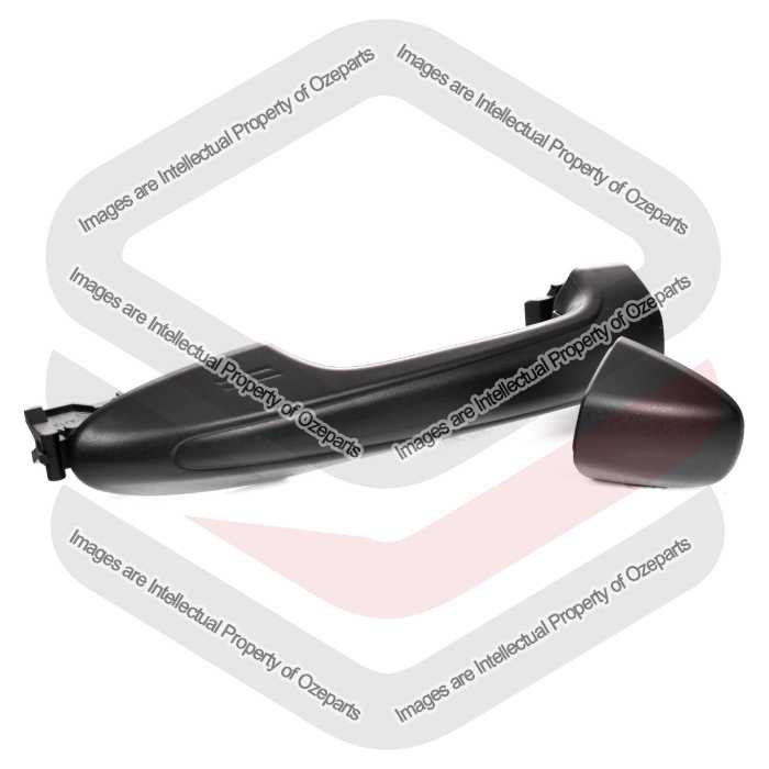 Door Handle Outer (Black)  Front  No Key Hole
