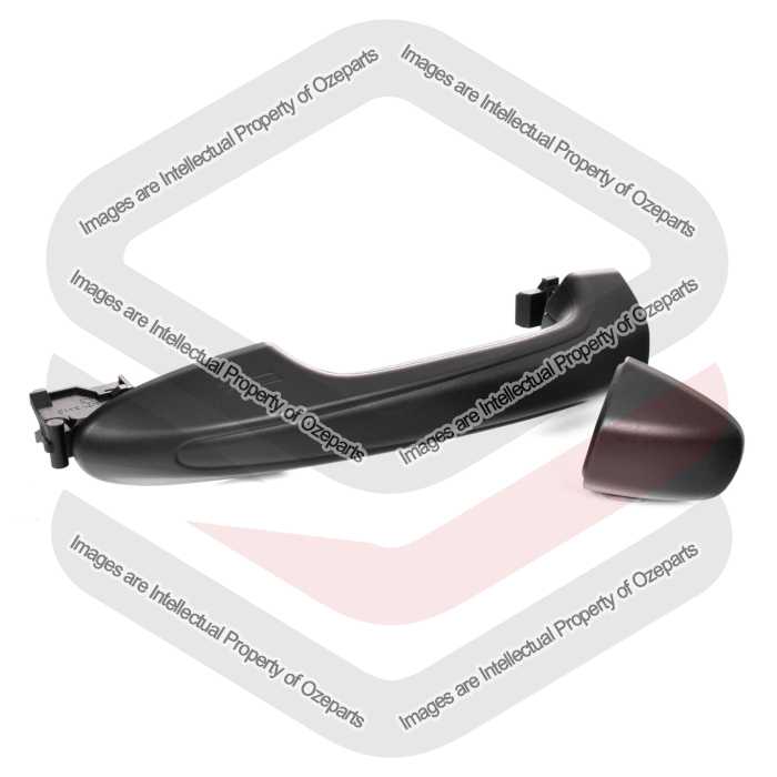 Door Handle Outer (Black)  Rear  LH=RH