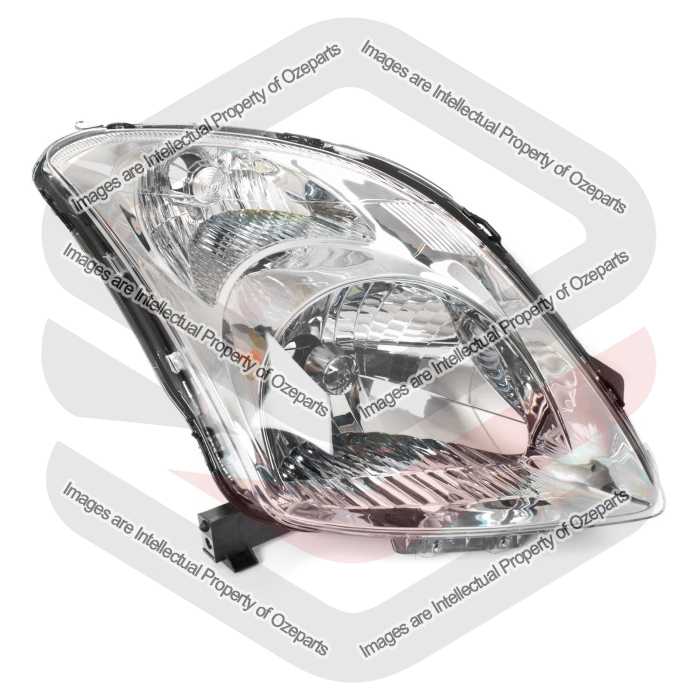 RH RHS Right Hand Head Light Lamp Chrome For Suzuki Swift Hatch RS415 2005~2010