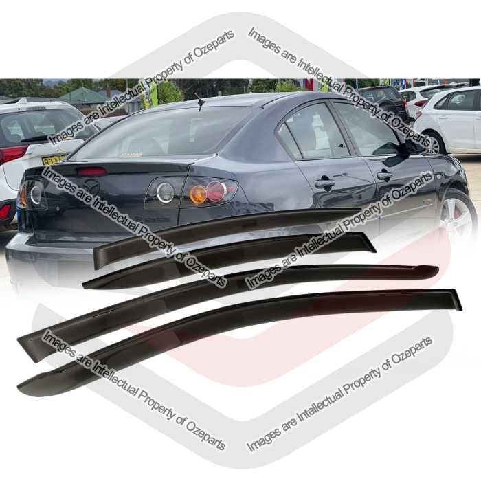 Door Window Visors - 4 Door Sedan (SET 4)