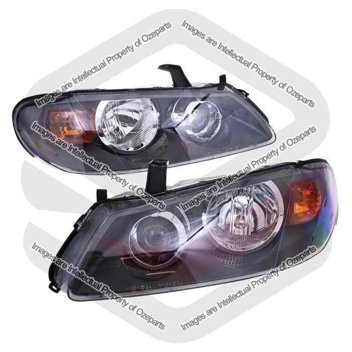 Head Light AM (-02/03) Dark Grey (Set LH+RH)
