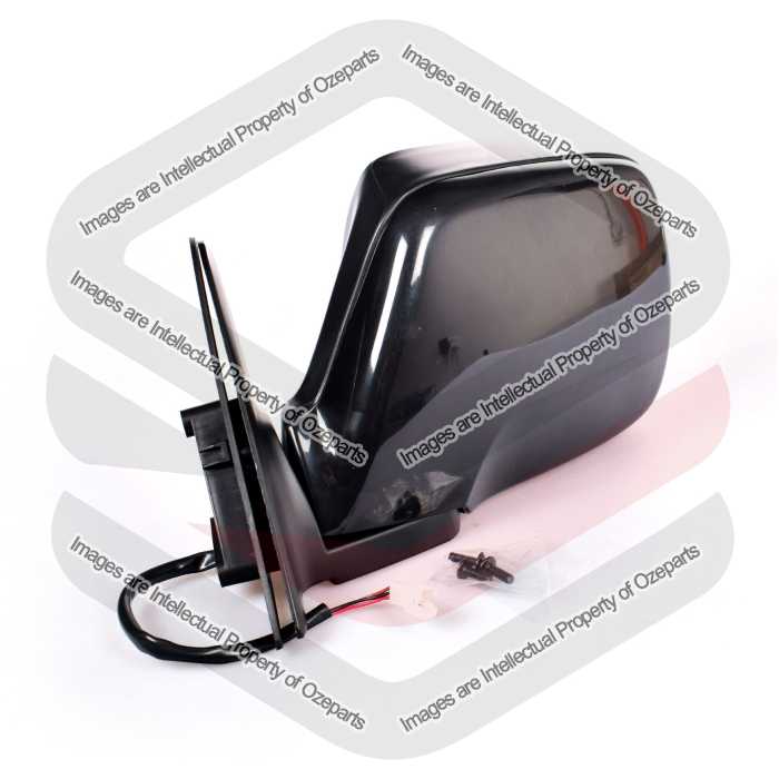 Door Mirror AM Electric Black (Flat Glass)