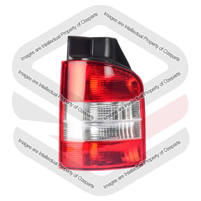 Tail Light AM (Barn Door Type) - Red / Clear