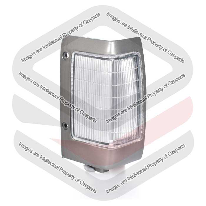 Corner Light (Half Milky / Half Transparent) Grey
