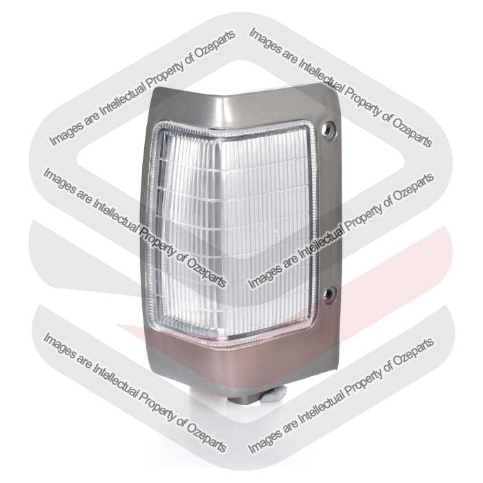Corner Light (Half Milky / Half Transparent) Grey