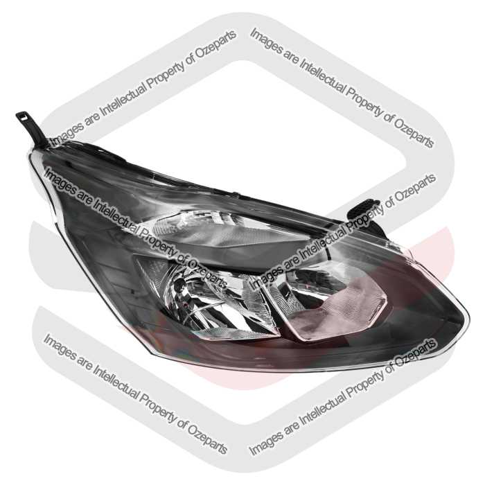 Head Light AM (Transit Custom) - Black Ozeparts