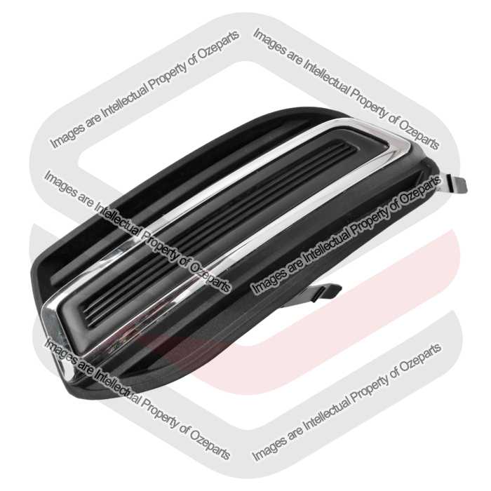 Ozeparts Fits Ford Falcon FG Series 2 MK2 MKII 2011~2014 XT | Fog Light Lamp Bezel Foglight Cover (Black) | LH LHS Left Hand (Passenger Side)