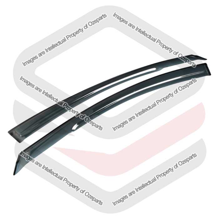 FRONT 2 Pcs Weathershield Weather Shields Window Visor For Mazda CX9 CX-9 07~16