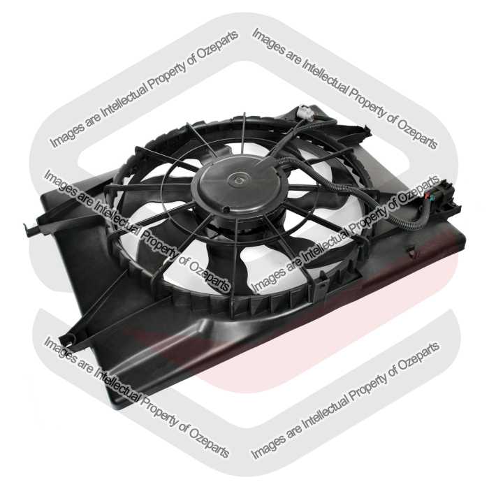 Radiator Thermo Cooling Fan Assembly With Motors For Hyundai Tuscon JM 2004~2010
