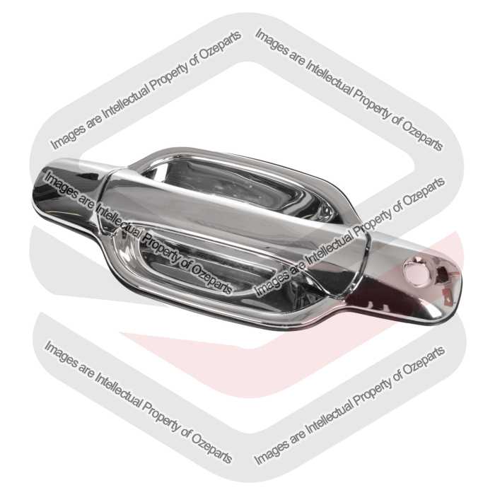 Ozeparts Fits Great Wall V200 V240 K2 2009~2013 | FRONT Outer Door Handle (Full Chrome) | LH LHS Left Hand (Passenger Side)