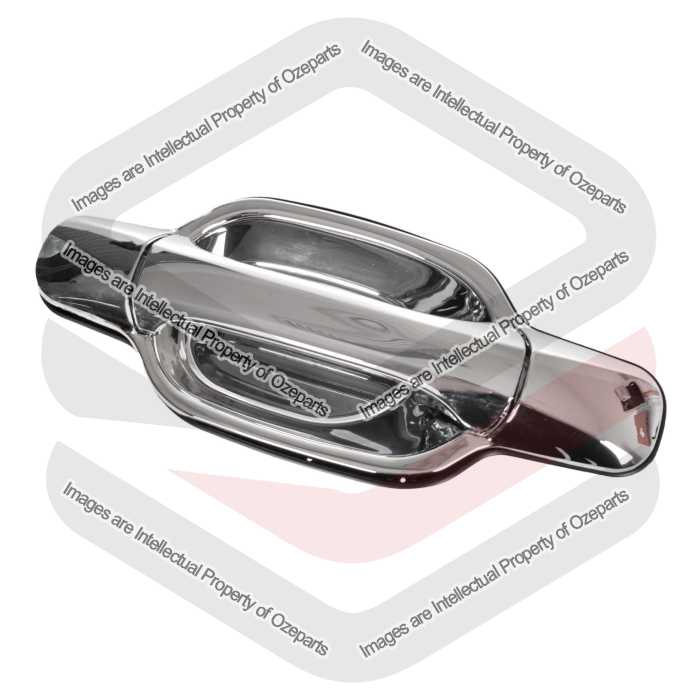 Ozeparts Fits Great Wall V200 V240 K2 2009~2013 | REAR Outer Door Handle (Full Chrome) | LH LHS Left Hand (Passenger Side)