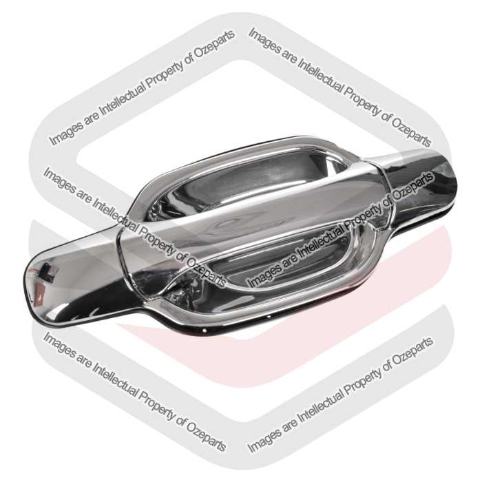 Ozeparts Fits Great Wall V200 V240 K2 2009~2013 | REAR Outer Door Handle (Full Chrome) | RH RHS Right Hand (Driver Side)