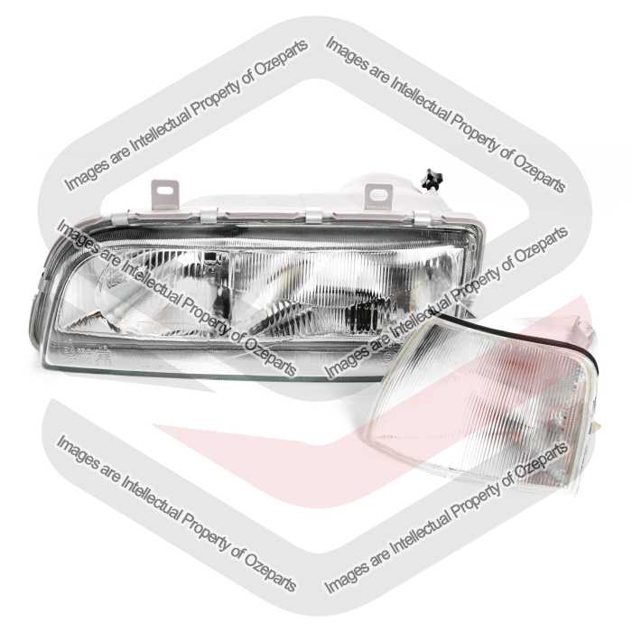 Head Light Unit W/ Indicator (Clear) (SET 2)