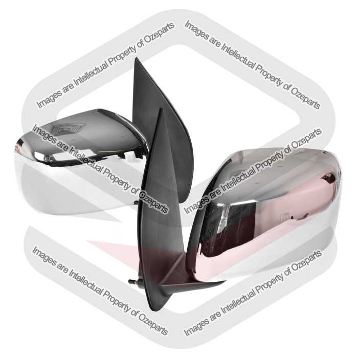 Door Mirror AM Manual (Chrome) Navara (SET LH+RH)
