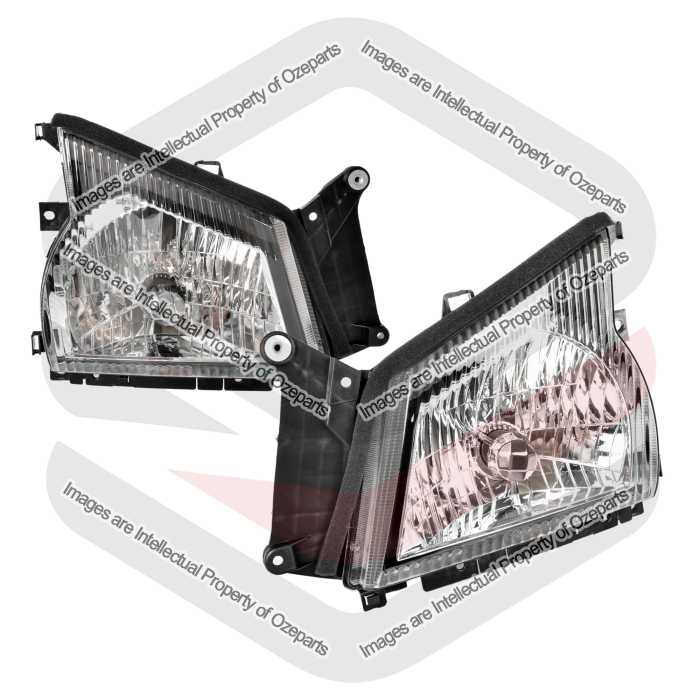 Set Pair LH+RH Head Light Front Lamp For Isuzu N Series Truck 2004~2005