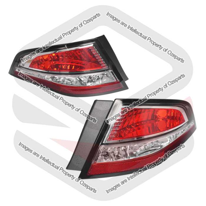 Tail Light AM Sedan (Chrome Inner Edge) - XR / FPV (SET LH+RH)