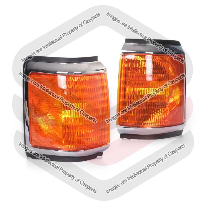 TYC Fits Ford F150 F250 F350 1987~1993 | Corner Lights Turn Indicator Lamps | Pair of LH LHS Left Hand (Passenger) + RH RHS Right Hand (Driver)