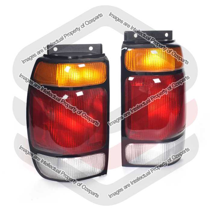 TYC Fits Ford Explorer Wagon UN UP UQ 1996~1997 | Taillights Tail Lights Rear Lamps | Pair of LH Left Hand (Passenger) + RH Right Hand (Driver)
