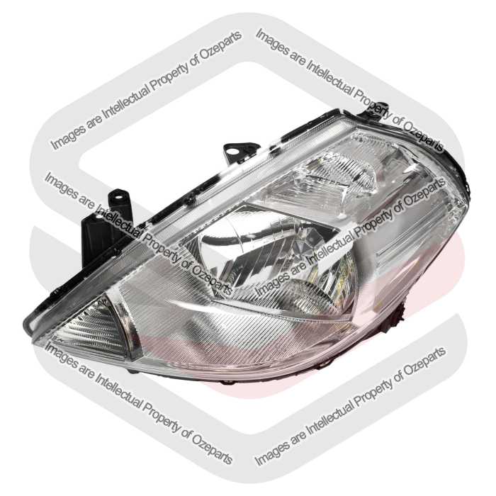 TYC Fits Nissan TIIDA C11 2006~2009 Vin MNT Sedan (Also Fit Vin JN1 Hatch) | Headlight Head Light Front Lamp Chrome | LH LHS Left Hand (Passenger)