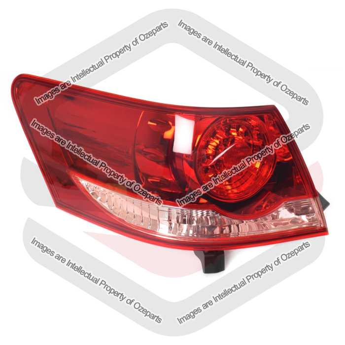 Tail Light AM TYC (Pink on White Lens) Tinted Red